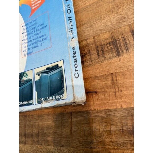 Vintage TV Monitor Top Shelf Smart Space Saver Rare Great For VCR 201712 NIB NOS - Picture 6 of 7